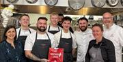 Winning team at Nyetimber Sparkling Wine Tasting ft. Locally Landed Seafood, part of England's Seafood FEAST, The Elephant