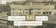 Archive image of a stone house and landscaped gardens newly done. 100 years of Coleton Fishacre Kingswear