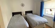 Twin bedroom, Freesia Cottage, 32b Milton Street, Brixham