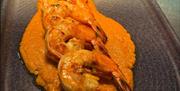 Prawns served at Globe, Torwood Street, Torquay