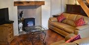 Lounge with fireplace, Halfway House, 2 Halfway Cottages, Heath Road