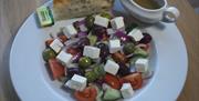 Greek salad served at Hammond's Cafe, Winner Street, Paignton