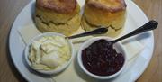 Scones served at Hammond's Cafe, Winner Street, Paignton