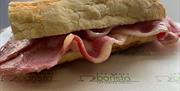 Bacon Sandwich, The Happy Barista, Paignton, Devon