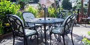 Outside seating, Harbour Heights Guest House, Torquay, Devon