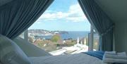 Double Bedroom with sea view, Harbour Lights, 15 Lady Park Road, Torquay, Devon