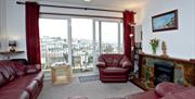 Lounge with view, Harbour View, 8 Jacolind Walk, Brixham, Devon