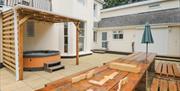 Hot tub at Babbacombe Hall