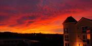 Sunset at Heritage Hotel, Torquay, Devon