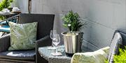 Outside courtyard for guests