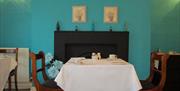 Dining room at Cranborne Guest House, Torquay, Devon