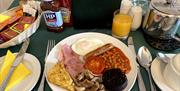 Breakfast is ready at Paignton Court, Paignton, Devon