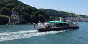 Paddlesteamer "Kingswear Castle" at the entrance to the River Dart.