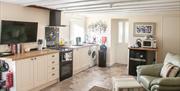 Kitchen area at Court Prior, Torquay, Devon