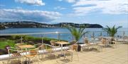 Seating with a view at Livermead Cliff Hotel, Torquay, Devon