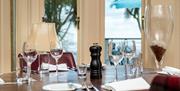 Dining at Orestone Manor, Torquay, Devon