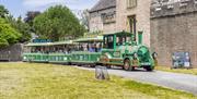 Torquay Land Train passing Torre Abbey, Torquay, Devon