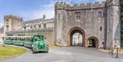 Torquay Land Train at the entrance of Torre Abbey, Torquay, Devon