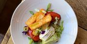 Meal served at The Larder, 11 Bolton Street, Brixham