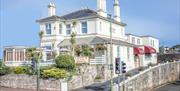 Lindum Lodge bed and breakfast, main entrance, Torquay, Devon