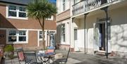 Outside seating, Ludwell House, Torquay, Devon