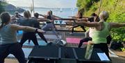 Sunset Outdoor Yoga at beautiful Geopark locations with Nicola Bianca