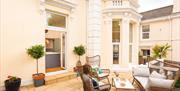 Outside seating area at No-46, Torquay, Devon