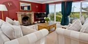 Lounge with view, Norville, Victoria Road, Brixham, Devon