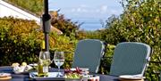 Outside seating, Norville, Victoria Road, Brixham, Devon