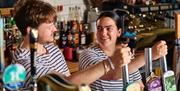 Bar staff at Old Market House, Strand, Brixham