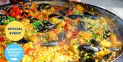 Paella dish served at Offshore Bar and Restaurant