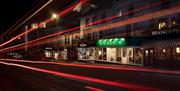 Exterior at night, Ollie's, Torquay, Devon