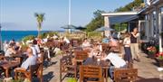 Al fresco terrace at the Berry Head Hotel in Brixham