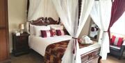 Four poster bedroom, The Palms Hotel, Torquay, Devon