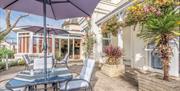 Lindum Lodge Hotel, Patio, Torquay, Devon