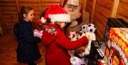 Santa by the Sea at Pier Point - part of Bay of Lights Illumination Trail