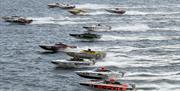 Offshore Model Powerboat Racing, Tor Bay, Devon