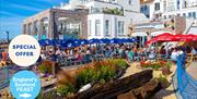 Outdoor seating, BATTERED in BRIXHAM - The Best Fish and Chips and a Pint for Lunch, Part of England's Seafood FEAST, The Prince William, Brixham, Dev