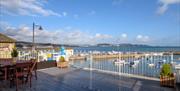 Decking area with view, Quayside View, 53a Roundham Road, Paignton, Devon