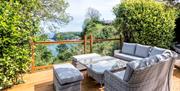 Main decking area with ocean views.