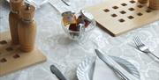 Breakfast table, Ratcliffe Guest House, 4 Garfield Road, Paignton, Devon