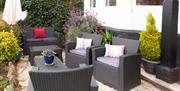 Outside seating at Ravenswood, Babbacombe Road, Torquay, Devon