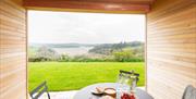 Seating area with view River Dart Hideaway, Galmpton, Nr Brixham