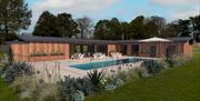 Riviera Bay Coastal Retreat facilities building. Due to open in 2025.