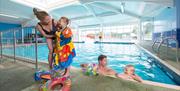 Inside pool at South Bay Holiday Park Brixham Devon