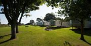 Caravans at South Bay Holiday Park in Brixham