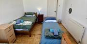 Family bedroom at Seahorses, accessible bungalow, brixham