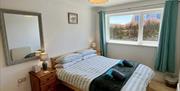 Double bedroom at Seahorses, accessible bungalow, brixham