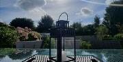 View over garden, Seas the Day, Upper Morin Road
