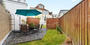 Outside seating area, Seaway Garden, Paignton, Devon